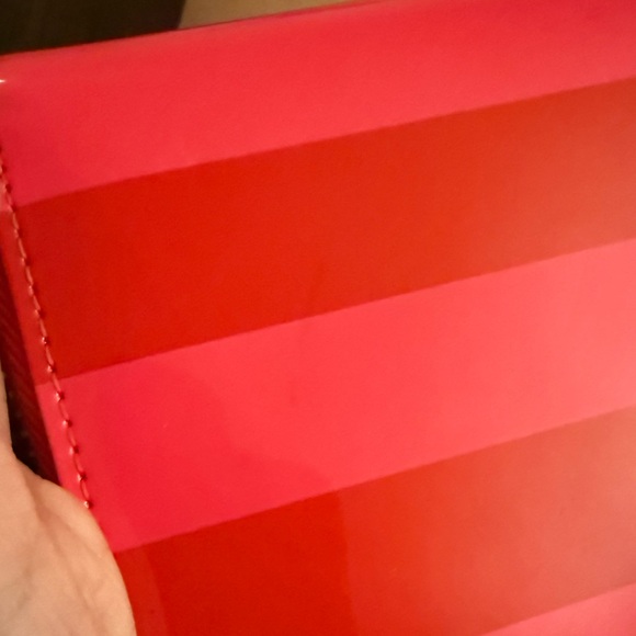 Kate Spade Striped Pink Zip-around Wallet - Picture 7 of 8